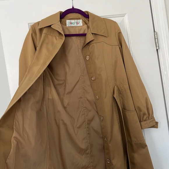 Vintage single button trench coat size 9/10 - Picture 3 of 4
